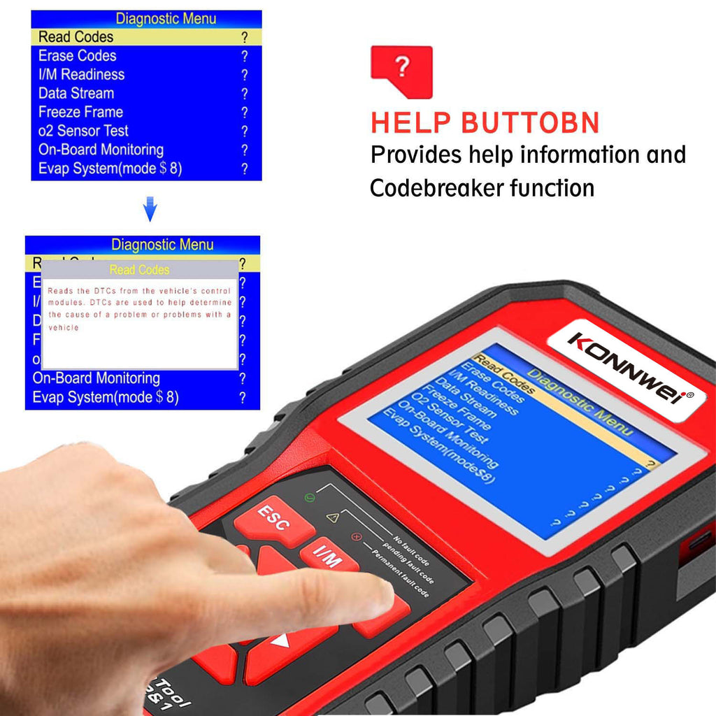 KW850 OBD2 CAN BUS Code Reader détecteur de code de panne moteur de voiture scanner