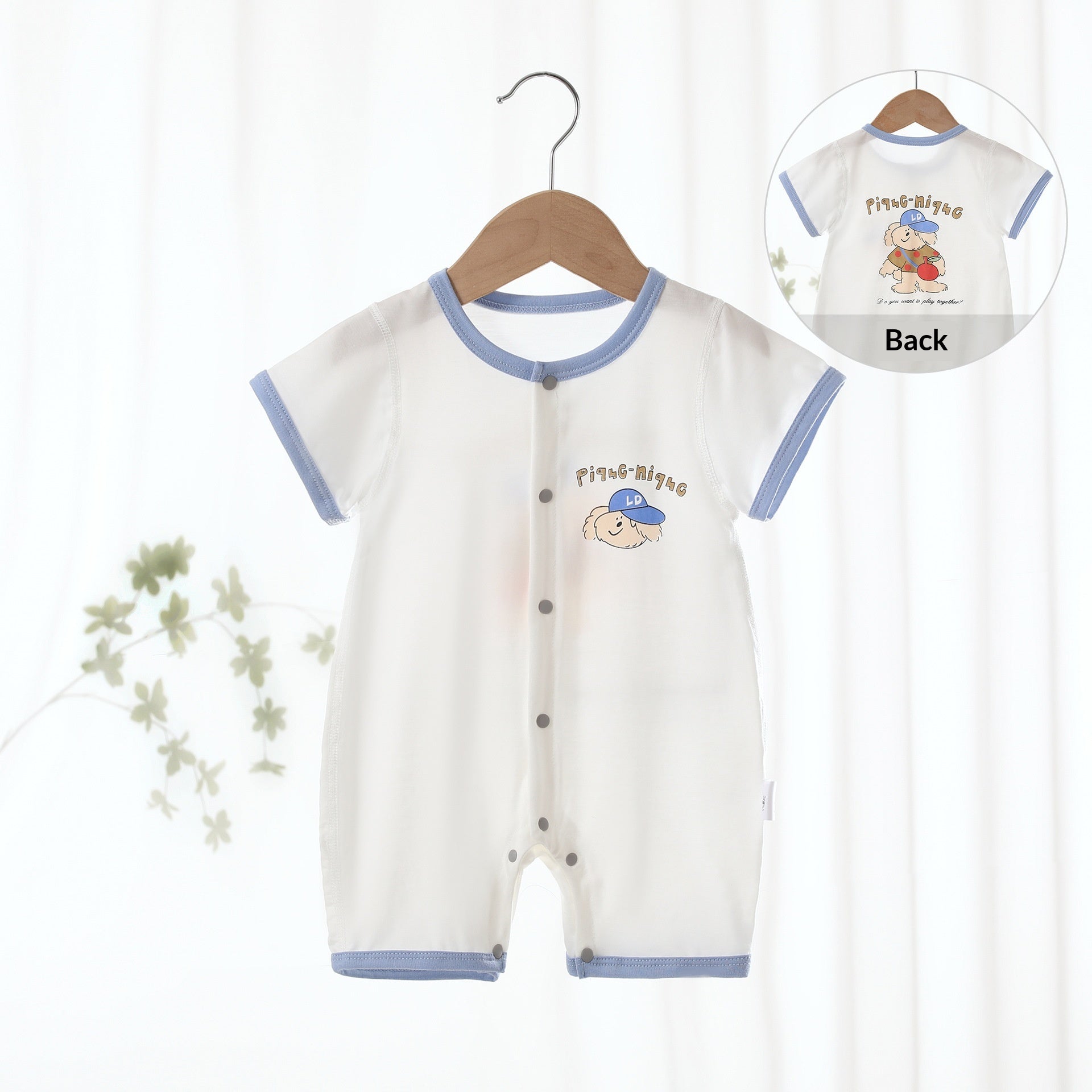 Été mince nouveau-né bébé onesie courte combinaison de saut
