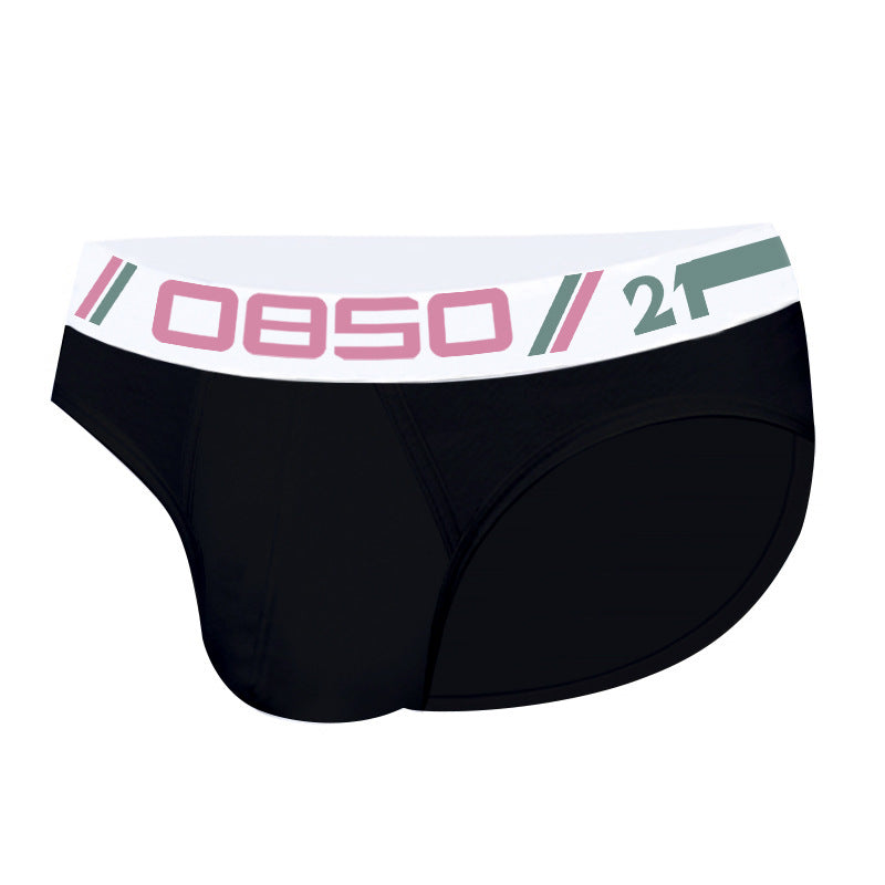 Sous-vêtements en coton pour hommes Sexy Confortable Respirant Solid Couleur Basse Taille Convex
