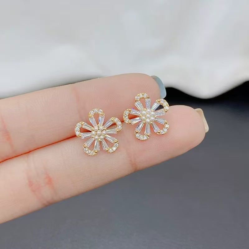Boucles d'oreilles Perle Femmes haut de gamme Ear Drop Explosions Niche Design Light Luxury Ear Bijoux