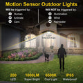222 LED Solar Flood Light Motion Sensor Sécurité Wall Yard Garden Lampe extérieure