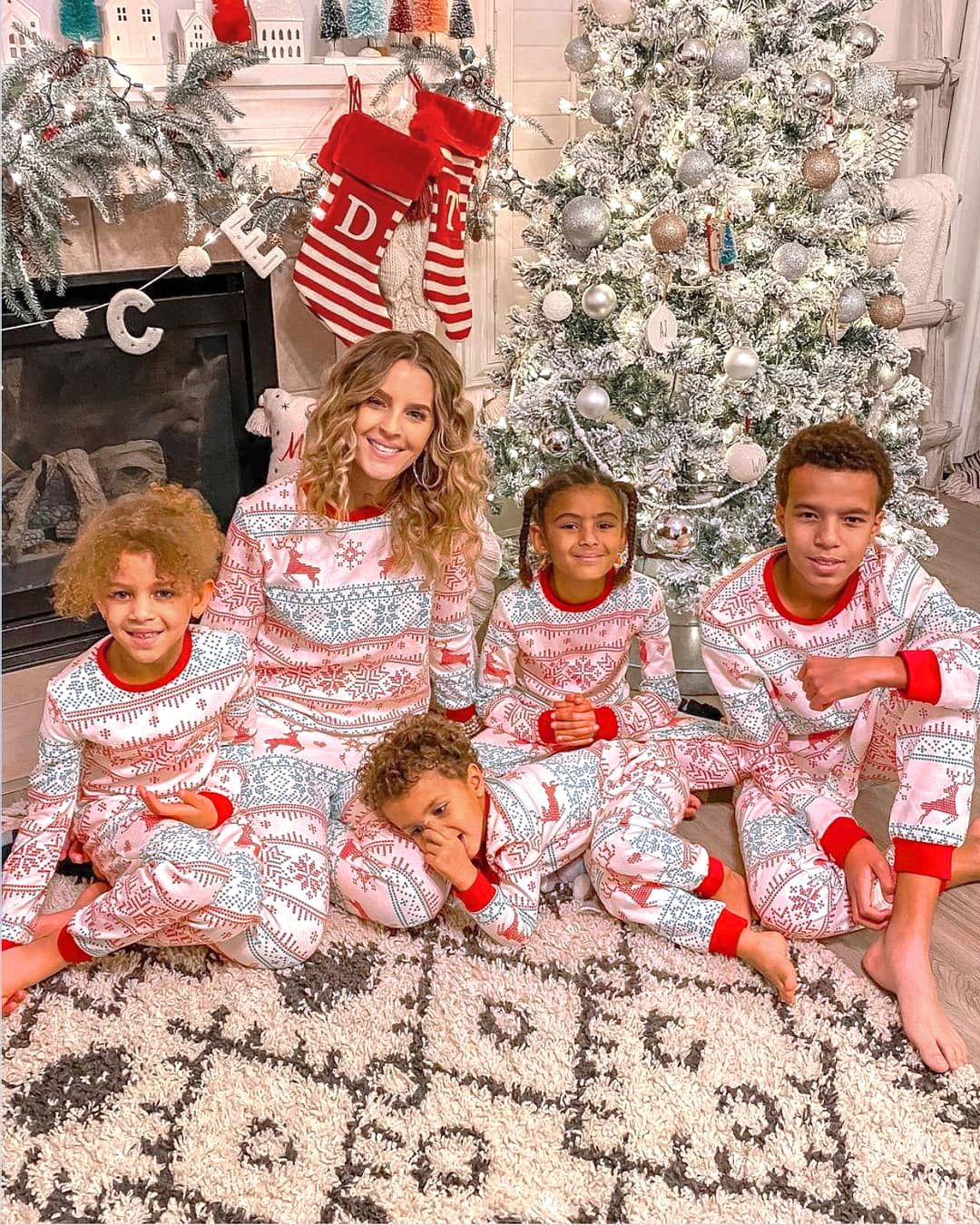 Couleur contrastante de Noël Service à domicile parent-enfant