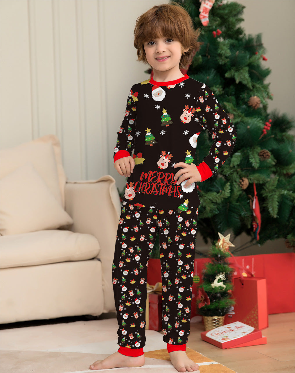 Fashion Christmas Parent-child Homewear Set de pyjamas