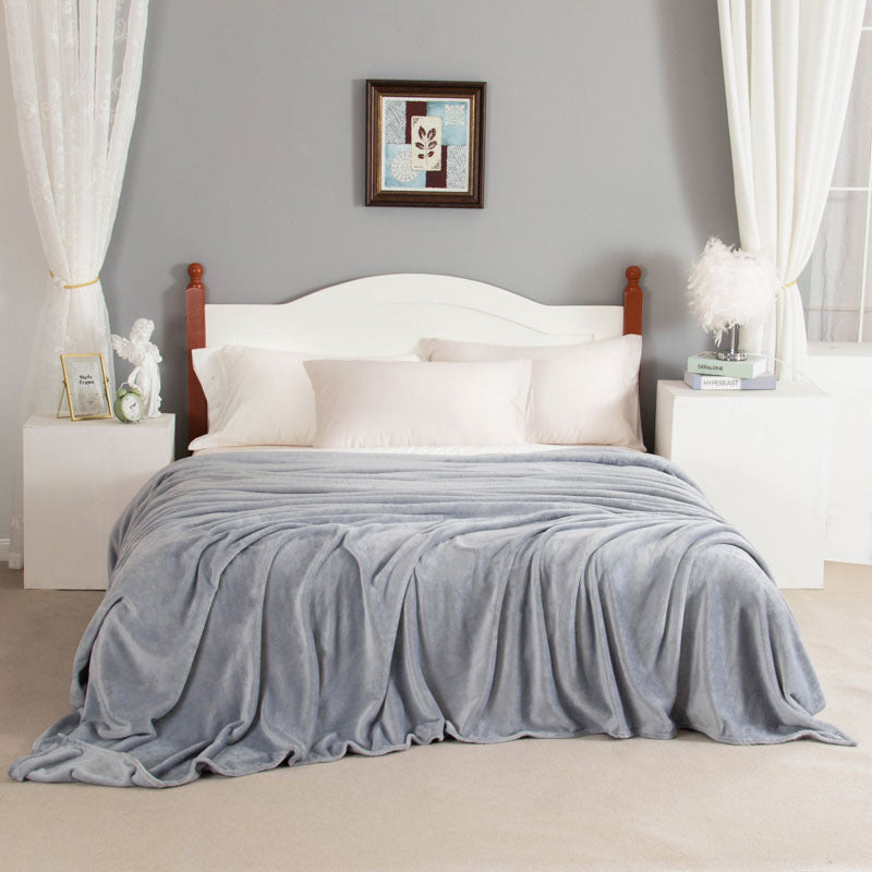 Épaisseur Coral Fleece BlankGift Blank Solid Color Vegan-friendly