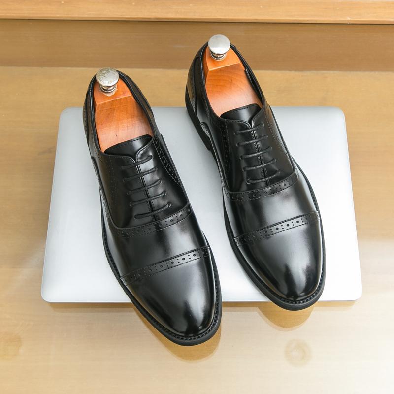 Chaussures en cuir pointed-toe pour hommes