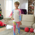 Christmas Tie-Dye Long-Sleeve Pajama Set