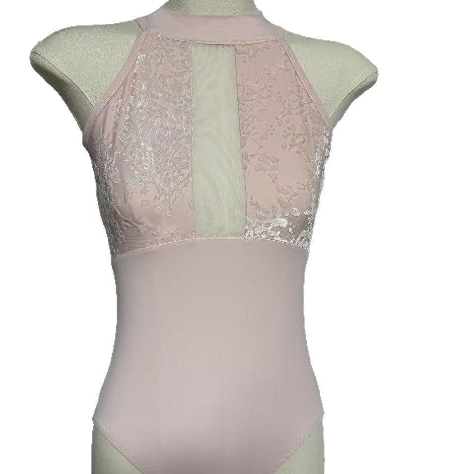 Femmes Ballet Pratique Leotard avec Col Halter