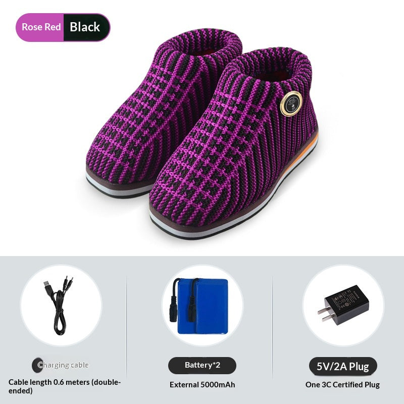 Chaussure de tricot à chaud électrique pour usage domestique