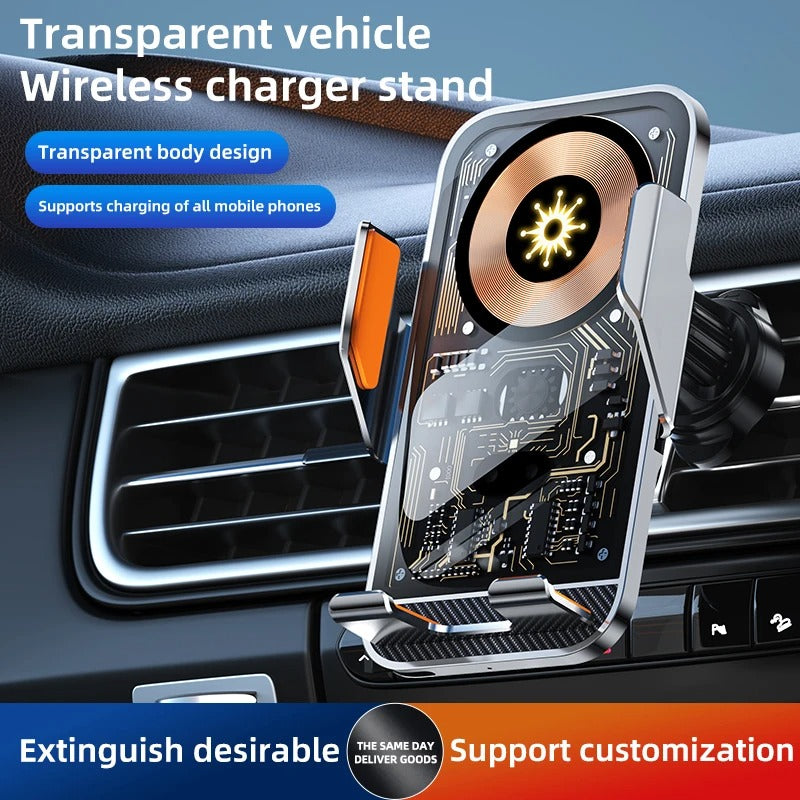 Support de voiture universel avec fonction de recharge sans fil pour téléphones portables