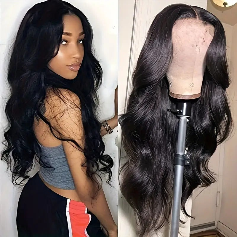 Femmes Synthétique Black Big Wave Wig