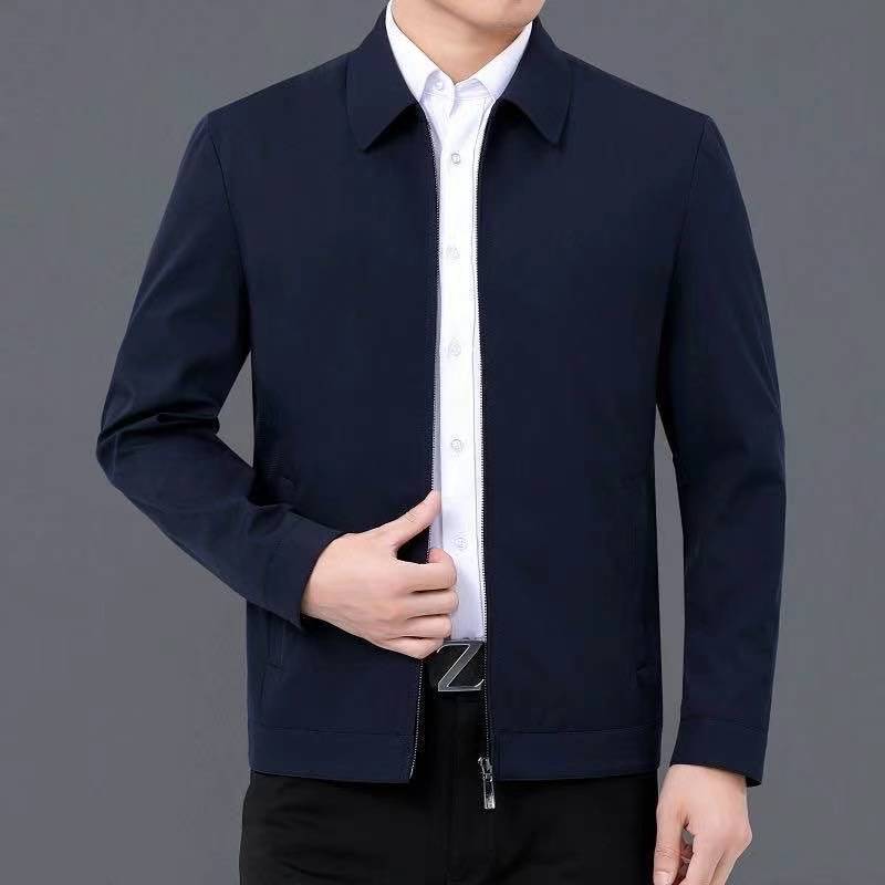 Collar Dad-style Button-up Casual Summer Jacket