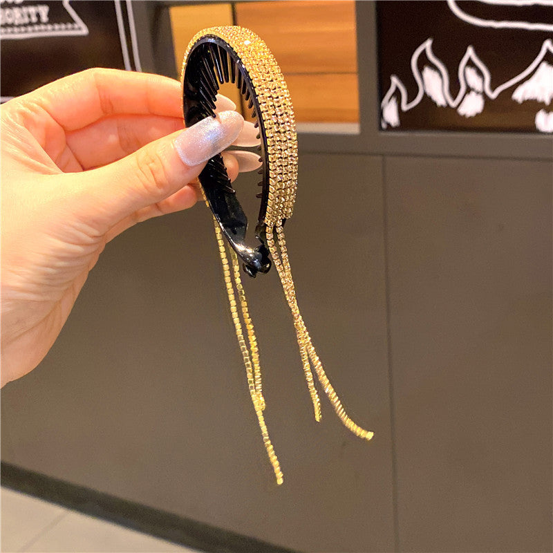 Plaque de tête de boule Tempérament Clip à cheveux en queue de cheval