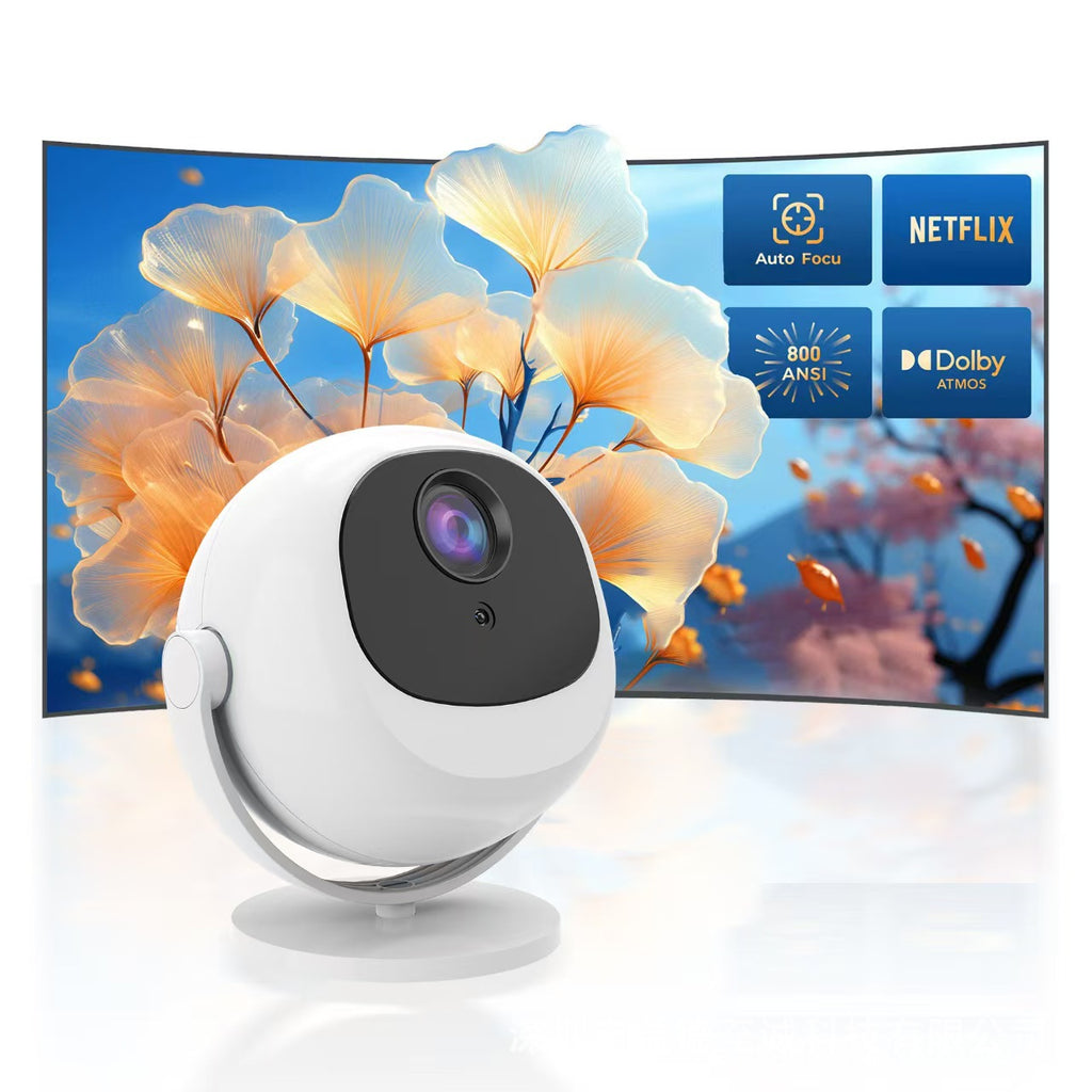 Projecteur intelligent Android 11 Focus électrique Bluetooth 5G Double fréquence HD