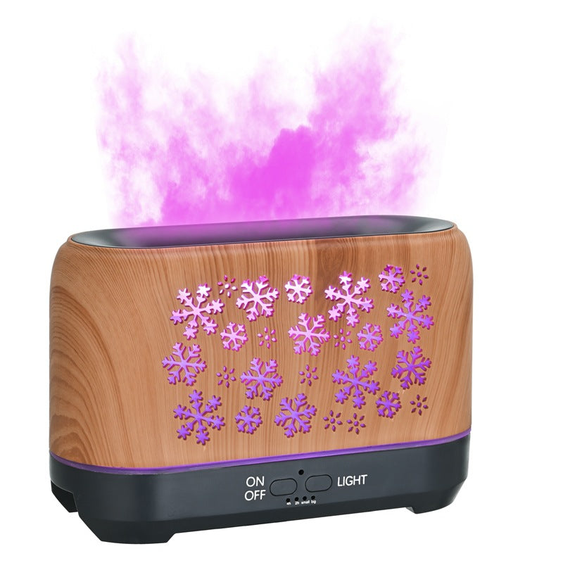 Motif de Noël flocons de neige Humidificateur ménage Aromathérapie coloré Humidificateur Atmosphe