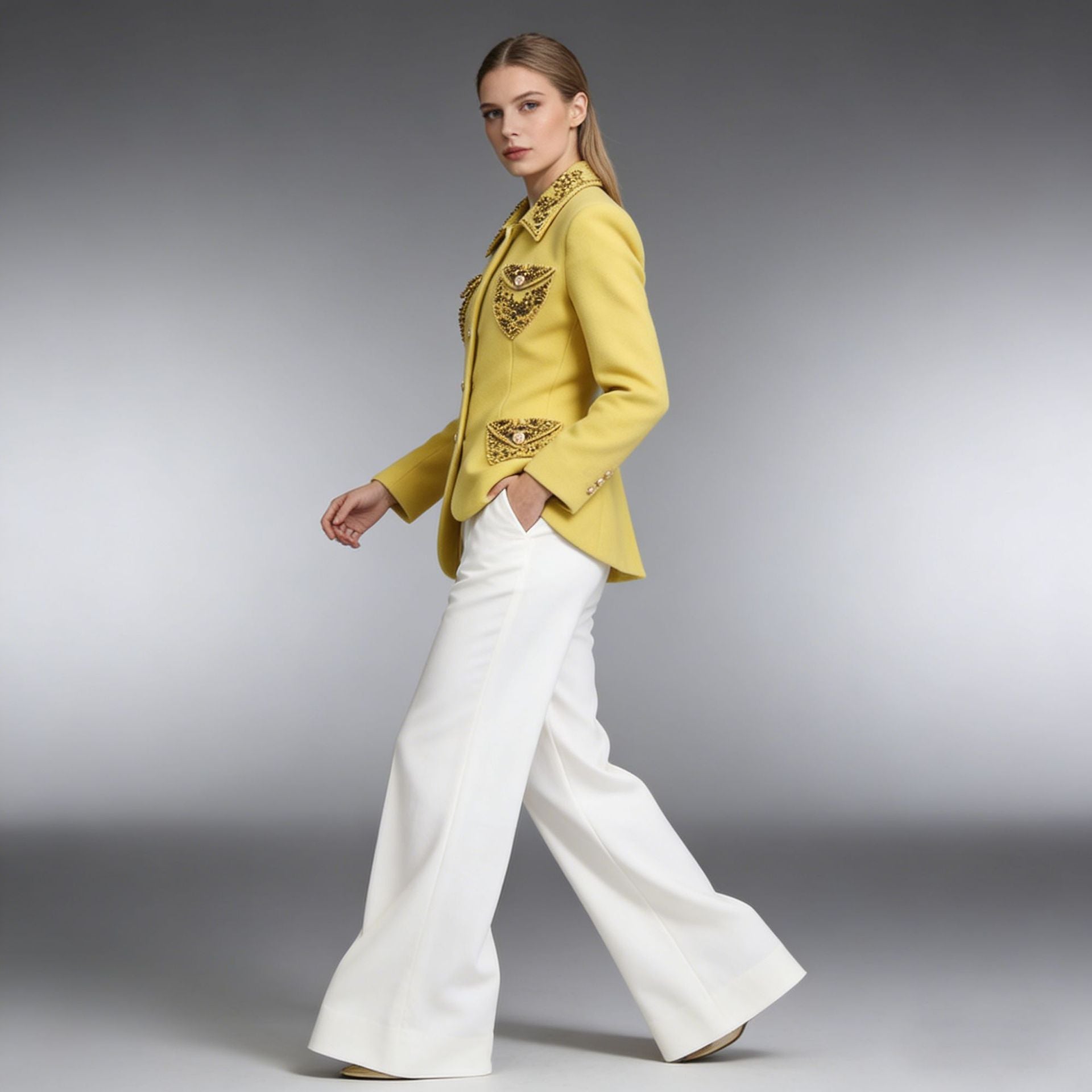 Veste de costume professionnel tailleur d'automne pour les femmes