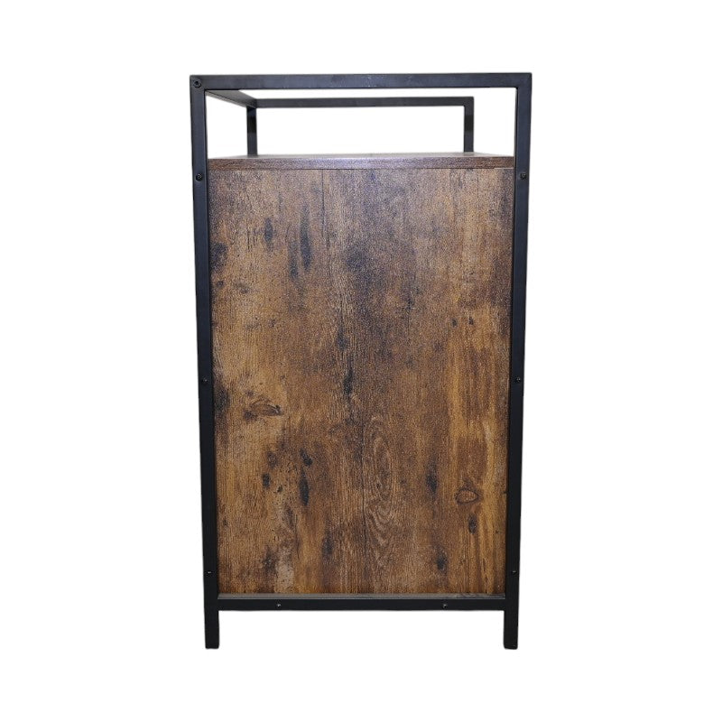 Boîte à litière en bois de chat brun rustique