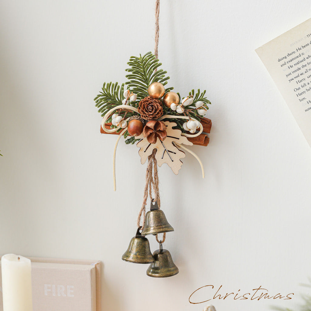 Décorations de Noël Porte suspendu pendentif Bell