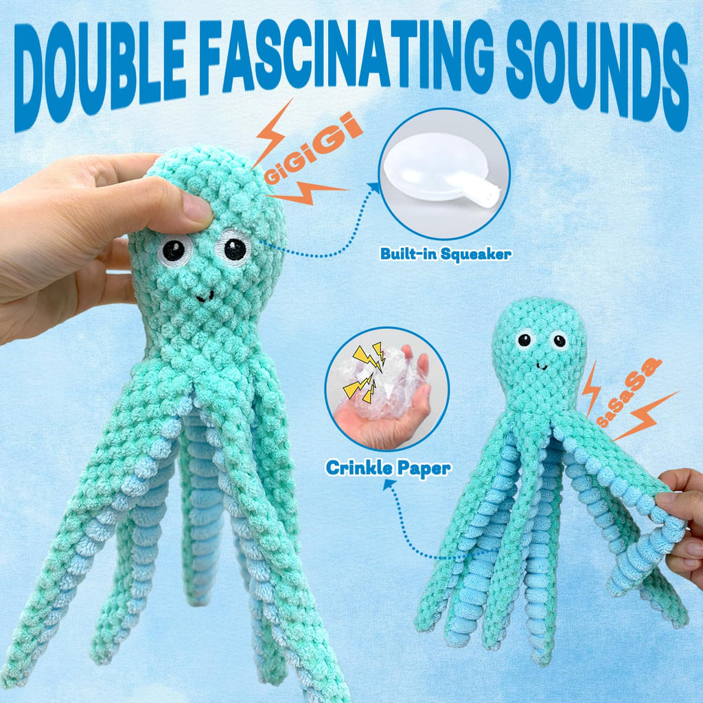 Jouets pour chiens Squeaky Crinkle pour les brochettes agressives