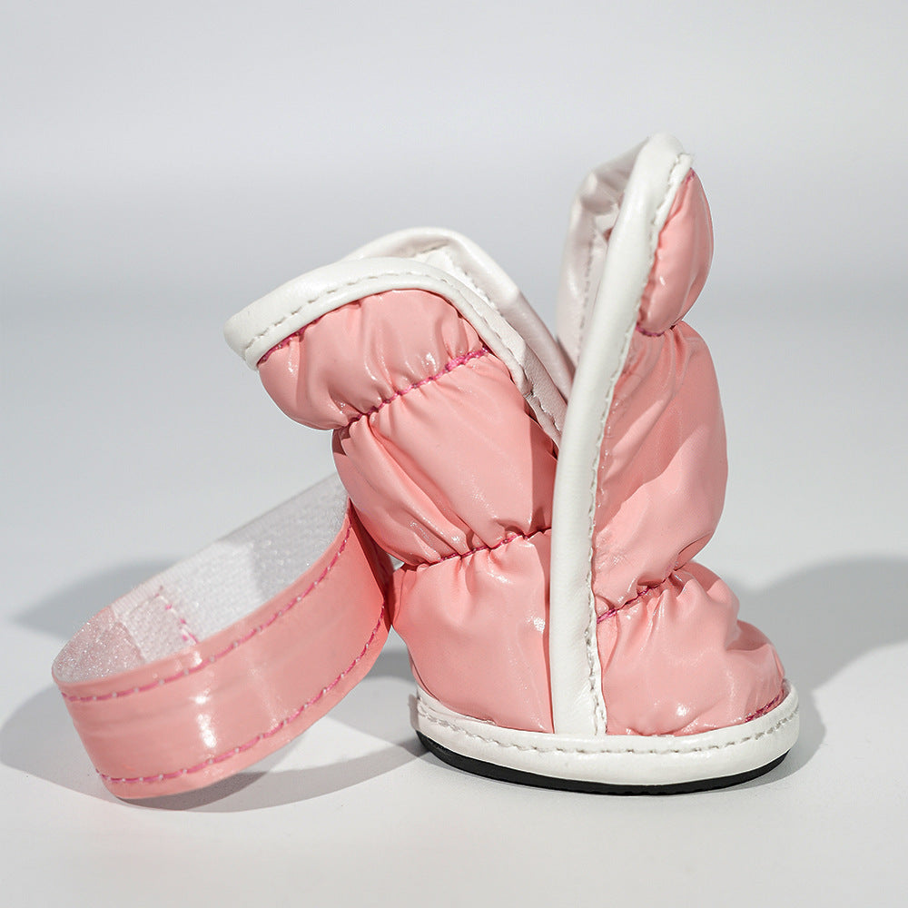 Chaussures de chien d'hiver Teddy Bichon Schnauzer Petites bottes de chien de neige imperméables Et Antifr