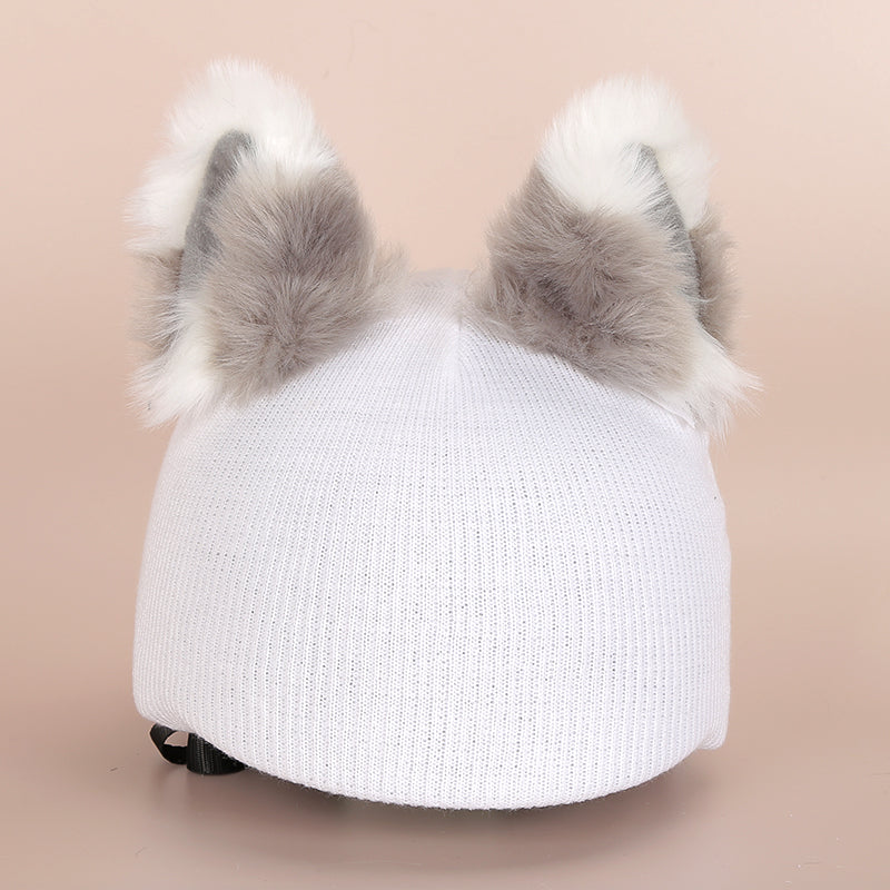 Mignon casque de dessin animé et couverture de chapeau