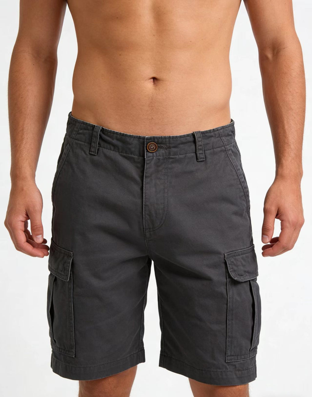 Men's Solid-Colored Casual Shorts