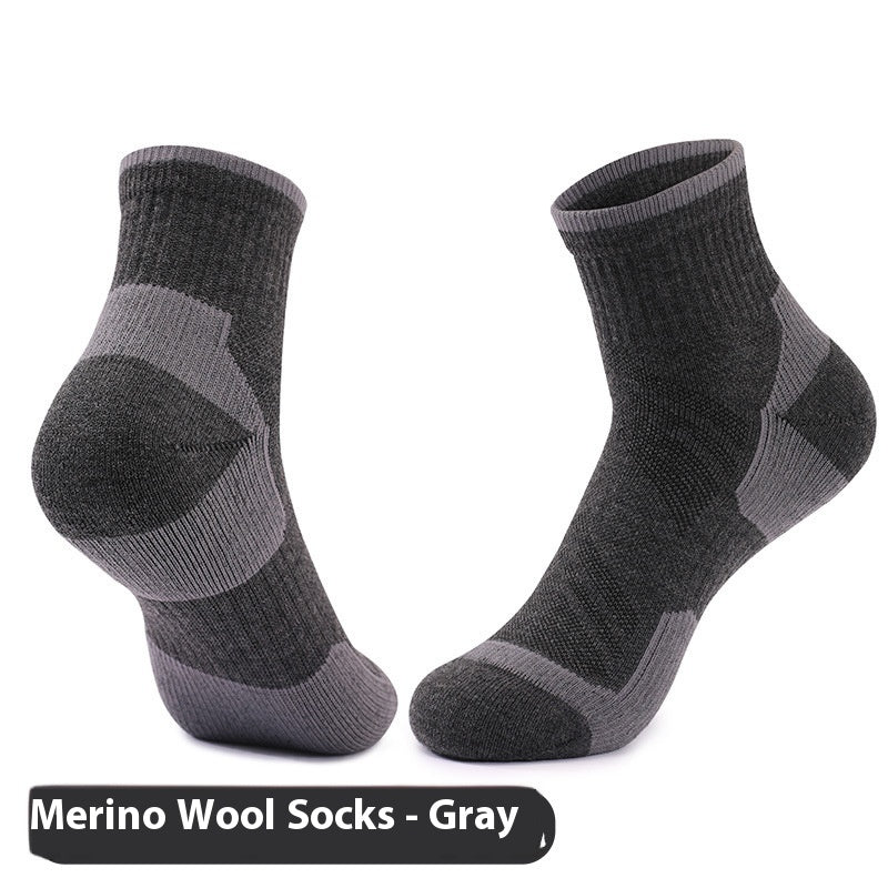 Chaussettes en laine respirantes antidérapantes pour homme résistant à l'usure