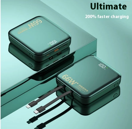 Charge grande capacité Super rapide avec câble Power Bank