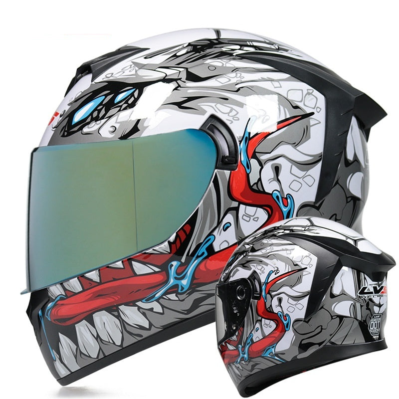 Casque de moto à double objectif pour hommes et femmes