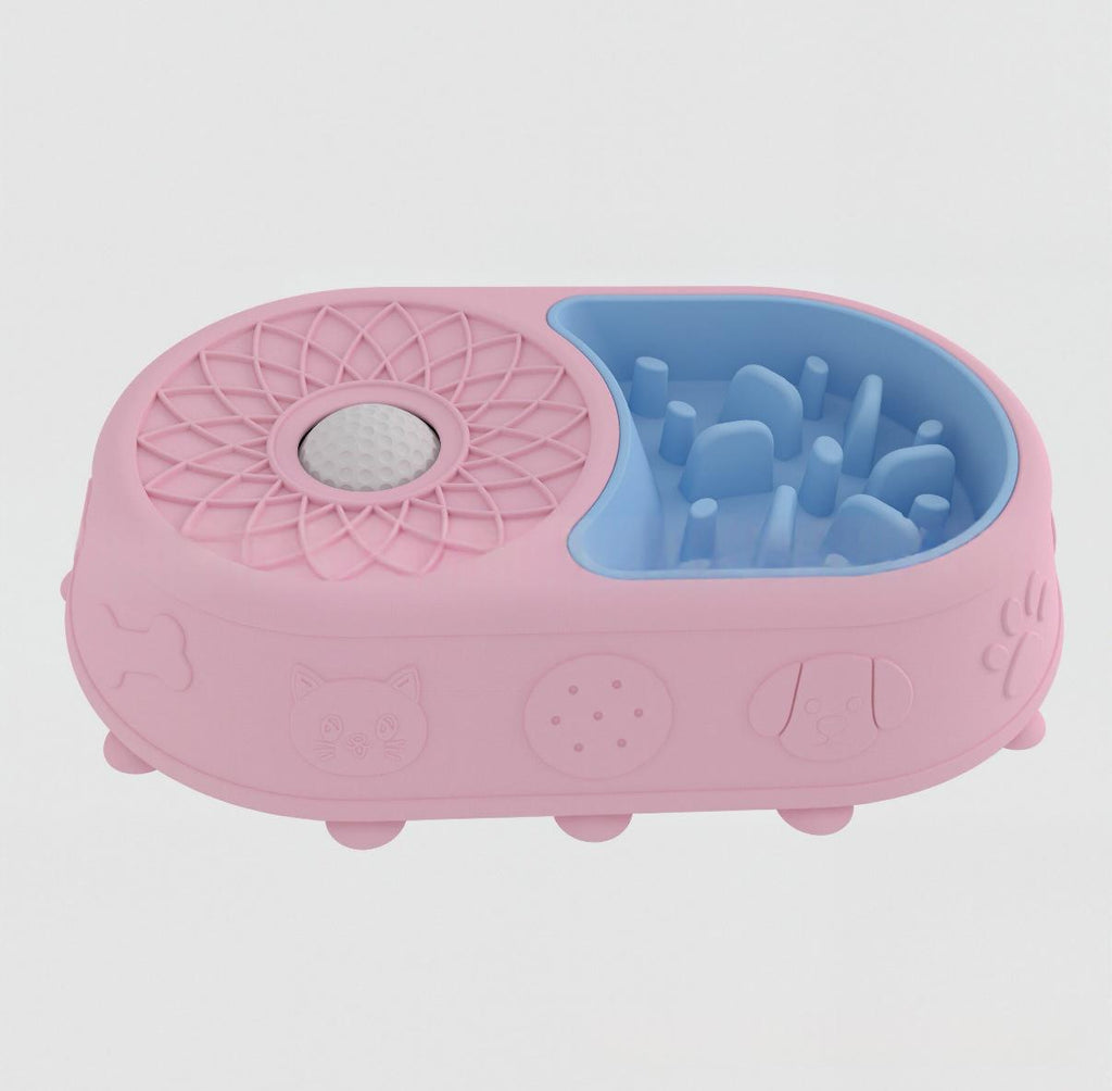 Animaux de compagnie Rolling Dog Locking Bowl