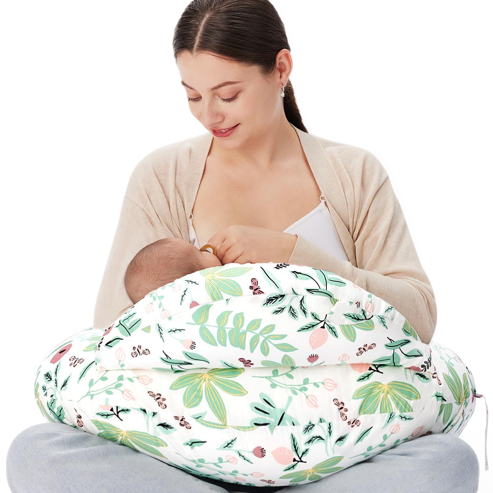 Oreiller d'allaitement Oreiller d'allaitement bébé Oreiller multifonctionnel amovible