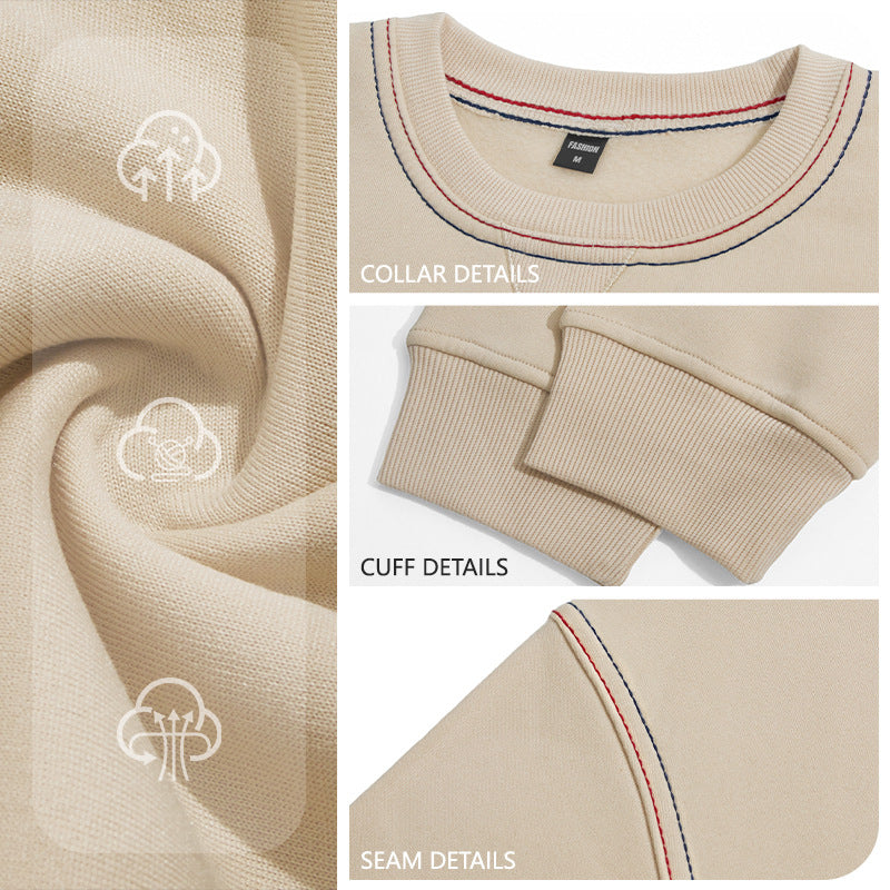 Haut de la couche de base brossé de tissu d'automne pour hommes