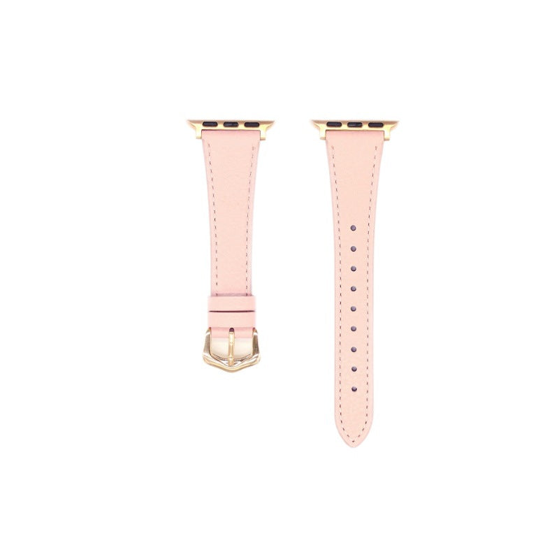 Cowhide Lychee-pattern Petite-waist Watch Strap