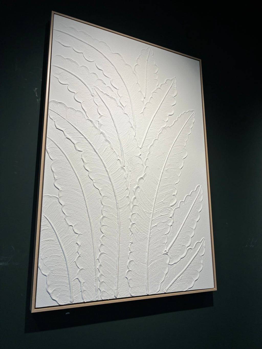 24x36 Art mural de feuille botanique encadrée