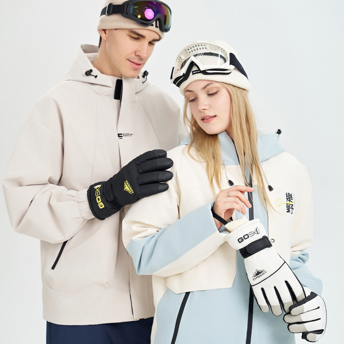 Gants imperméables à l'hiver Ski chaud Gants à l'épreuve du froid