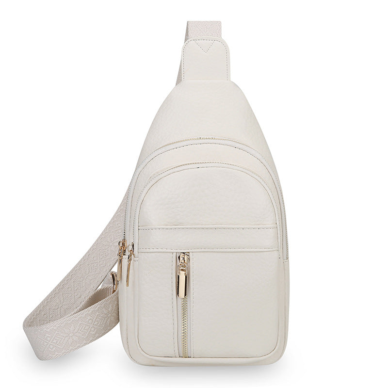 Sac à épaule en cuir souple PU multicouche de grande capacité