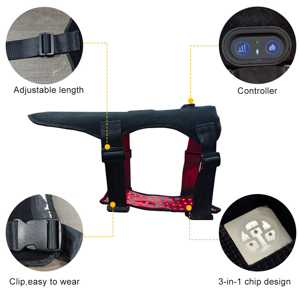 Ceinture de traitement de lumière rouge pour les chats et les chiens