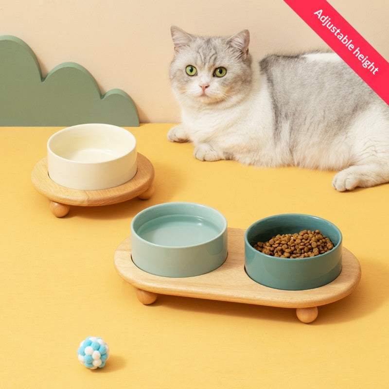Céramique Cat and Dog Food Bowls Pet Bowl Fournitures