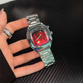 Montre dynamique numérique transformante en acier rétro imperméable