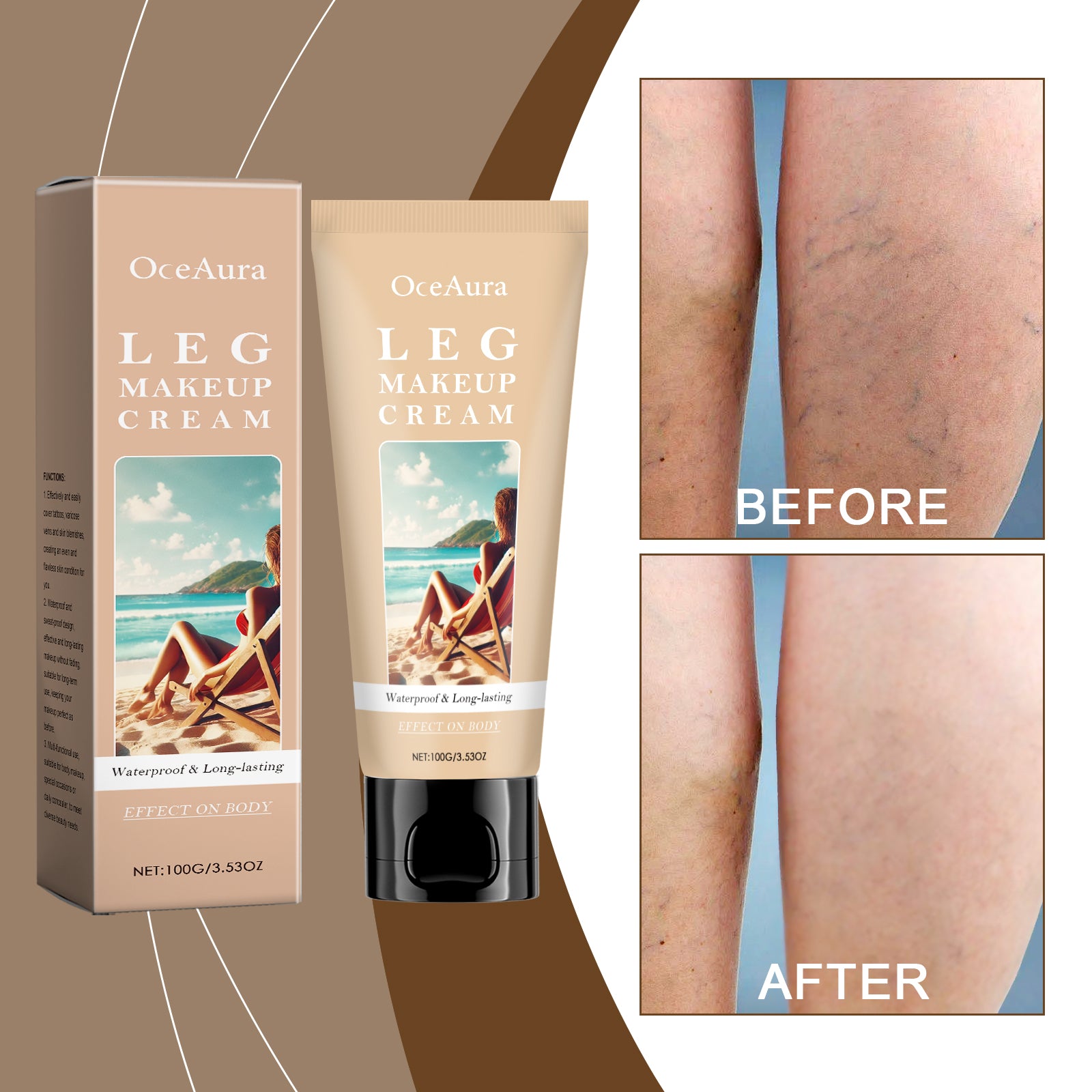 Body Darkening Foundation Crème Blanc Ivoire 1 0 0g-boîte