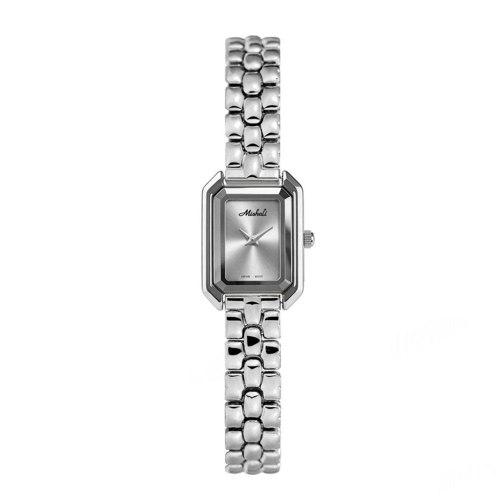 Montre carrée cnspirée avec une bande en acier