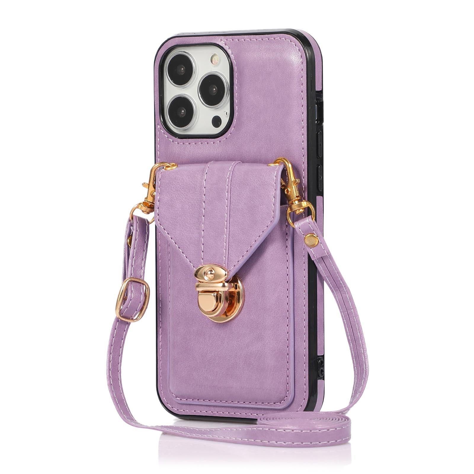 Porte-carte Étui de téléphone Étui en cuir à corps croisé
