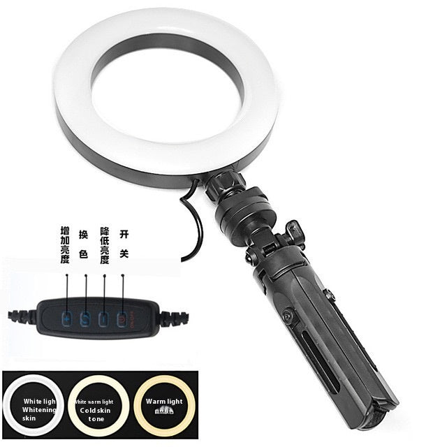 Mobile Live Streaming Video Selfie Beauty Bracket Couleur Remplir la lumière de bureau réglable Voyage