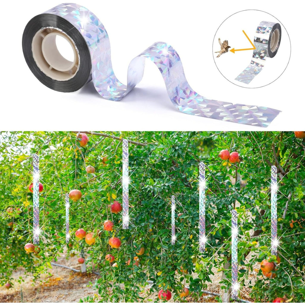 Déterrent d'oiseau pour les balcons – 3 rouleaux de ruban réfléchissant (50 M chacun) – Protection efficace