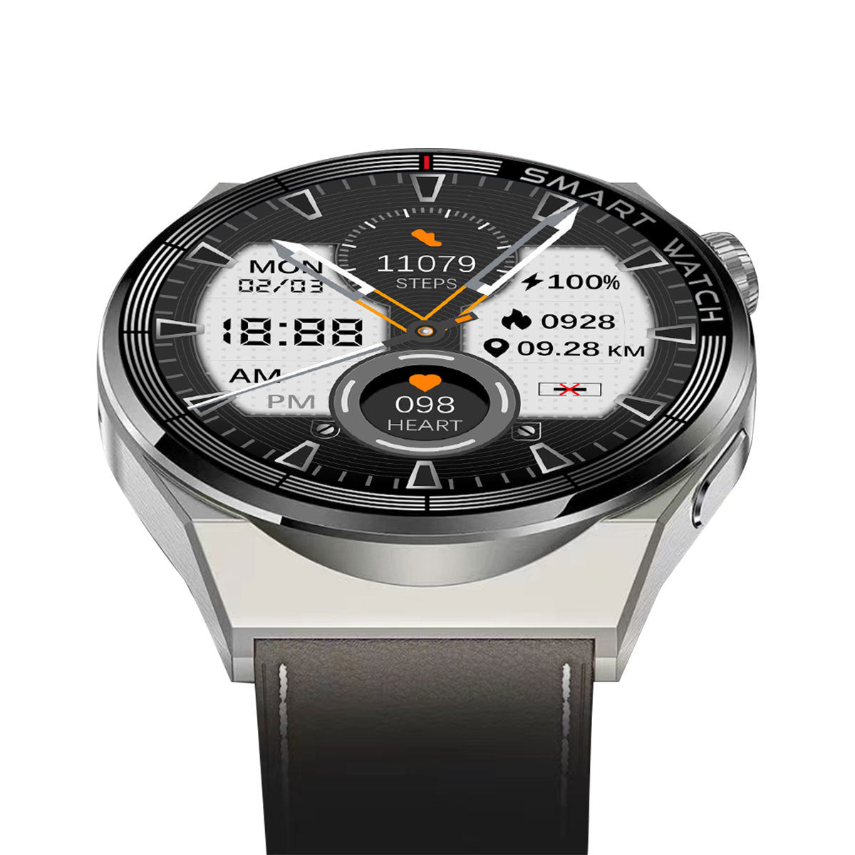 Smartwatch with Bluetooth calling, voice recording, and sport modes