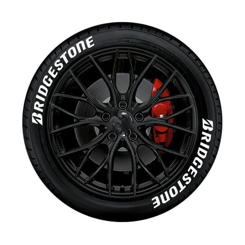 Modification du pneu de voiture 3D Stéréo Lettres anglaises