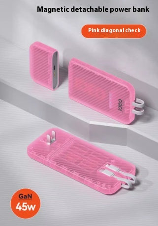 Type de séparation d'aspiration magnétique transparente Charge rapide 45W avec fil