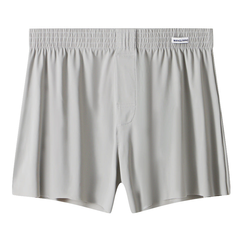 Sous-vêtements en soie de glace pour hommes Plus Taille Loose Boxer