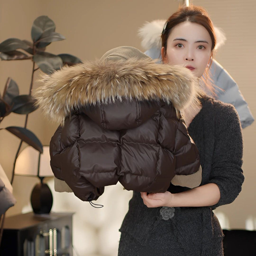 Veste de coton Hiver Down pour enfants Faux Deux pièces