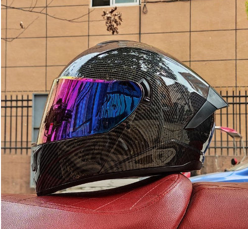 Casque de moto homme Bluetooth chaud plein visage quatre saisons