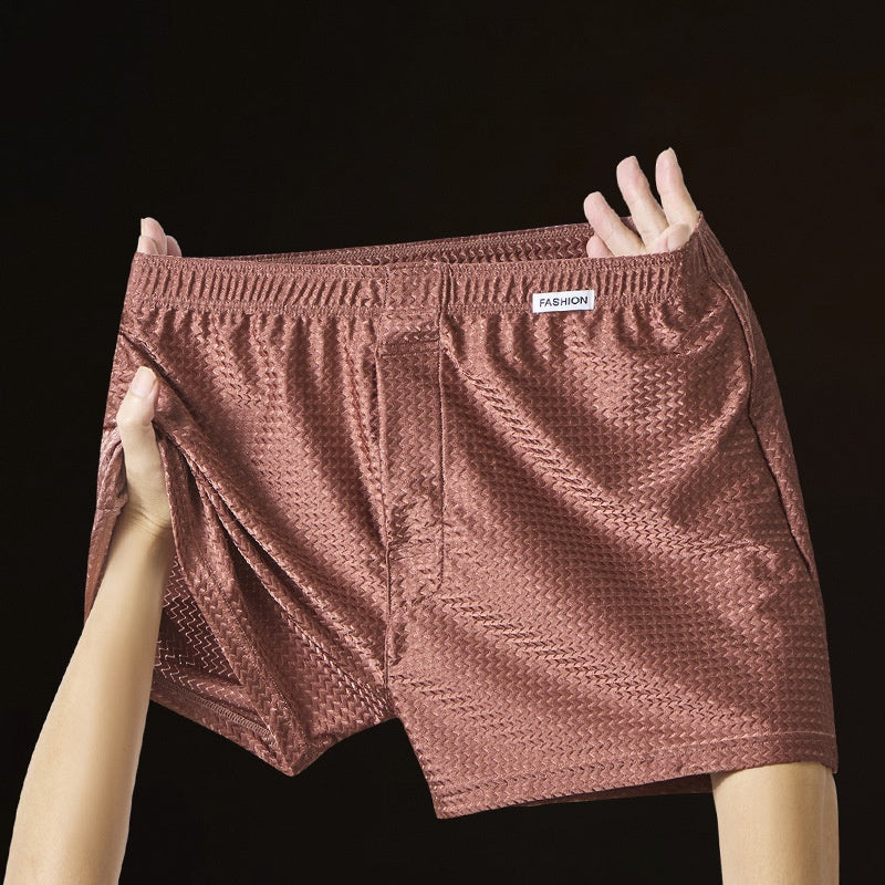 Pantalon en soie glacée Pantalon en nylon Boxers en soie glacée pour hommes